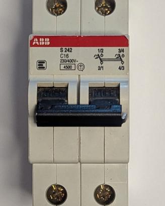 Interruttore Magnetotermico ABB s242 c16