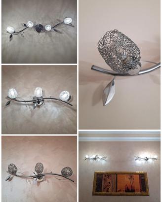 Set 3 lampadari moderni in metallo