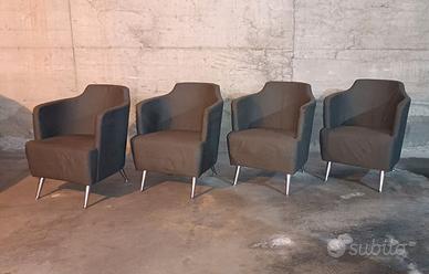 4 Poltrone Jules, design Moroso