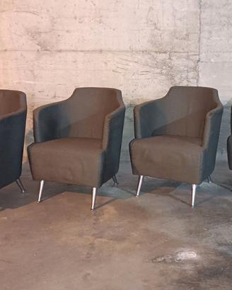4 Poltrone Jules, design Moroso