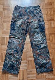 Pantaloni Cargo Militari Flecktarn Esercito Ted.