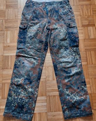Pantaloni Cargo Militari Flecktarn Esercito Ted.