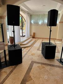 Impianto audio jbl 2 sub prx 818 xlf + 2 prx 615m