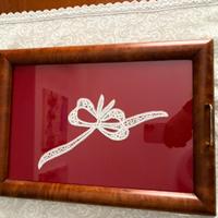 Vassoio in pizzo di cantu