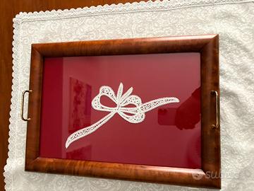 Vassoio in pizzo di cantu