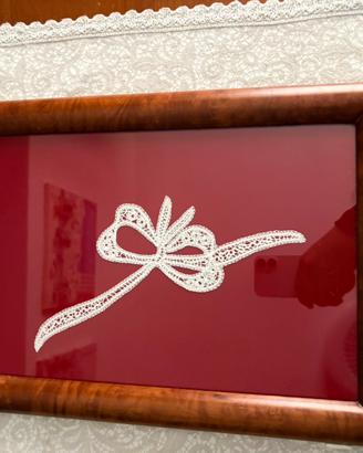 Vassoio in pizzo di cantu