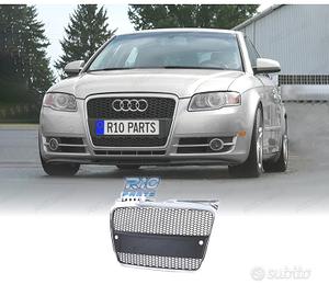 GRIGLIA AUDI A4 B7 04-09 LOOK RS CROMO NERO ABS