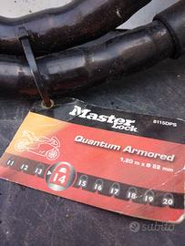 antifurto catena master lock 14 1,20m 4 chiavi