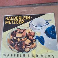 pubblicità cartonata d'epoca HAEBERLIN-METZGER