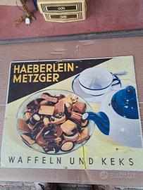 pubblicità cartonata d'epoca HAEBERLIN-METZGER