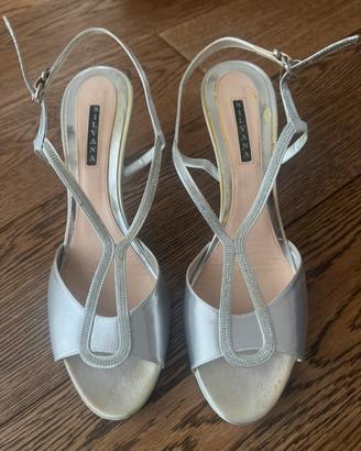 Sandali da matrimonio argento taglia 40