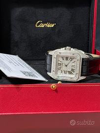 CARTIER SANTOS 100 L costumizzato (negoziante)