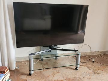 porta tv Prandini vetro con rotelle