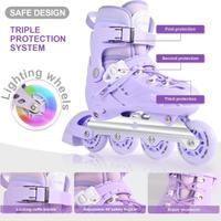 Pattini in Linea per Bambini per Ragazze, Misura L