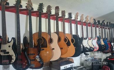 chitarra  e basso elettrica , acustica classica
