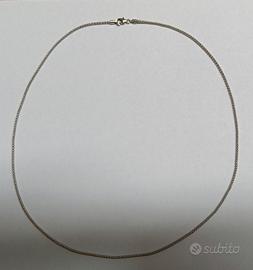 Collana girocolo oro bianco 750 18 Kt 50 cm.