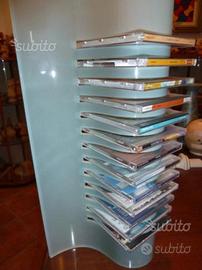 Porta CD in vetro satinato