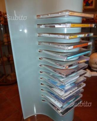 Porta CD in vetro satinato