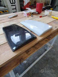 Presa d'aria FIAT 500 vecchia carbonio