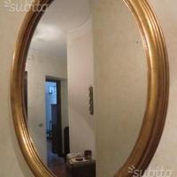 Specchio d'antiquariato foglia oro