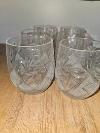 SET BICCHIERI VINTAGE CRISTALLO NEMAN