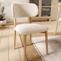 Moderna sedia ALDO telaio in rovere