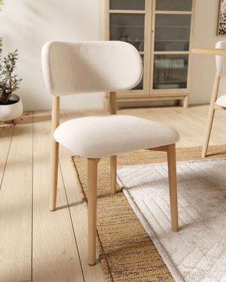 Moderna sedia ALMO telaio in rovere