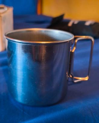 Tazza / Bicchiere in acciao da campeggio Scout