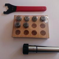 Set fresatura mandrino e pinze elastiche ER20