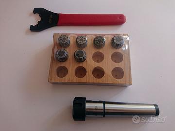 Set fresatura mandrino e pinze elastiche ER20