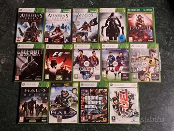 lotto dozzina di videogiochi per xbox 360