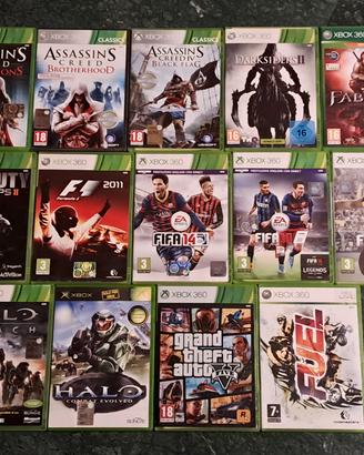 lotto dozzina di videogiochi per xbox 360