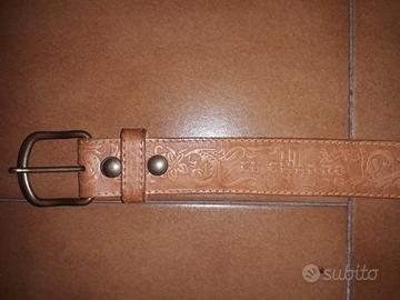 Cintura paninaro in cuoio EL CHARRO 36" 50/L