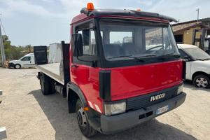 Iveco 75f10 pianale carrellone con rampe soccorso 