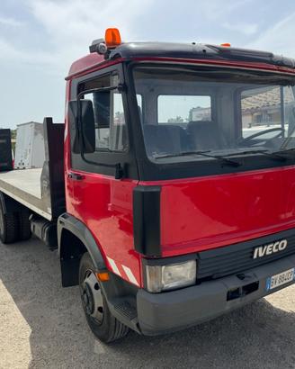 Iveco 75f10 pianale carrellone con rampe soccorso 