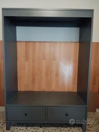 Guardaroba aperto Bryggja Ikea nero