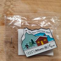Milano Olimpiadi - spilla e cappello Allianz