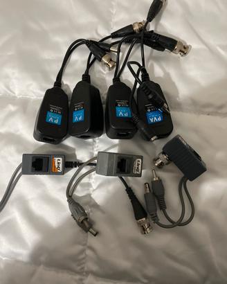 Adattatori telecamere Balun rj45 a bnc