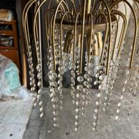 Lampadario con cristalli vintage