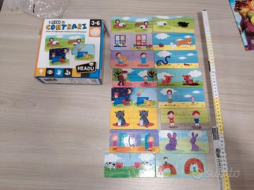 gioco dei contrari Headu logica bambini