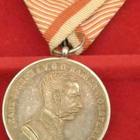 KUK Medaglia al Valore Prima Classe Argento Rara 
