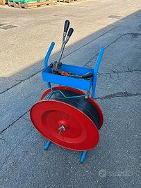 Carrellino con reggiatrice in nailon intera