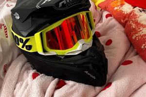 casco moto Airoh+ maschera come da foto+ 