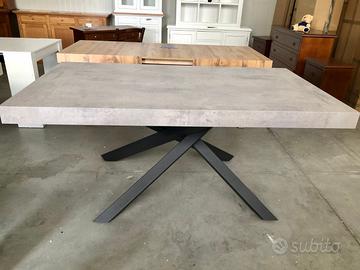NUOVO TAVOLO 180x100 all 280x100, FINITURA BETON