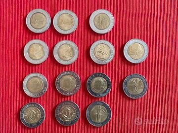 500 Lire Italia anni vari set
