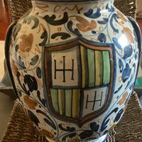 Vaso maiolica FARMACIA,  tradizione Deruta Faenza.