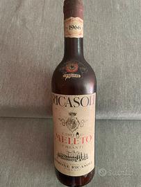 Bottiglia vino vintage