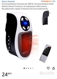 Mini Termoventilatore Ceramica da 500 W