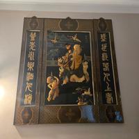 Quadro Decorativo in Legno Massiccio e Giada