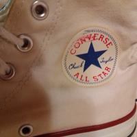 Converse tela colore crema mis 38